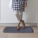 GelPro Basics Anti Fatigue Ergonomic Gel & Foam Floor Standing Comfort-Non Slip Cushioned Kitchen Mat or Standup Desk Pad, 20 x 32 x 5/8", Woven Denim Blue