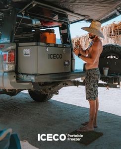 ICECO VL60 Dual Zone 60L Portable Refrigerator Freezer – 12V/AC for Car, Camping