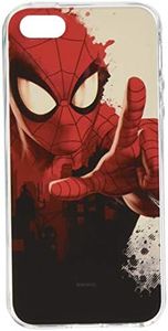 ERT GROUP Original Marvel Spider-Man TPU Case for iPhone 5, iPhone 5S, iPhone SE, Liquid Silicone Cover, Flexible and Slim, Protective for Screen, Shockproof and Anti-Scratch Phone Case