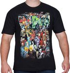 Marvel Team-Ups Men's Team Ups Group Shot T-Shirt, Black, XX-Large