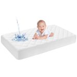 Yoofoss Waterproof Baby Mattress Protector 70 x 140 cm Adjustable Fitted Sheet Removable and Washable for Cot Bed