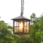 Outdoor Pendant Lights,Indoor chandelier ,E27 Hanging lights aluminum lampshade anti-rust waterproof IP44 ceiling lights rustic villa terrace balcony pavilion corridor entrance attic lantern light