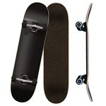 Yocaher Blank Complete Skateboard 7.75" Skateboards, Black