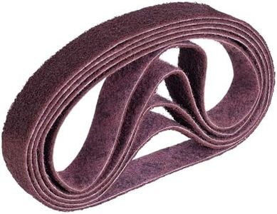 5 unidades 3 M SC-BS S cotch Brite banda de lijado de fieltro, lijadora de banda de tubos, tamaño mediano, rojo, 40 mm x 760 mm