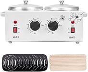 Panghuhu88 Double Wax Warmer, Professional Electric Wax Heater, Wax Pot Dual Parrafin Waxing Machine, SPA Equipment Adjustable Temperature, Facial Skin Hair Removal Tool Set