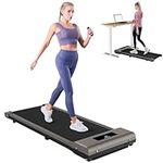 Dskeuzeew Treadmills for Home,Portable, Ultra Slim Walking Running Machine with 1-10km/h,Electric Under Desk Treadmill for Home/Office Fitness Exercise,No Assembly Required