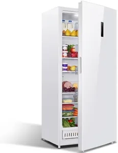 Electactic 21.2 Cu. Ft. Upright Freezer, Large Capacity Stand Up Freezer/Convertible Refrigerator, Reversible Door, LED Display, Door Alarm for Home, Basement, Kitchen Commercial, White