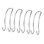 Mebamce 4pcs Auto Hooks Car Hangers Car Back Seat Headrest Organizer Stainless Steel Universal Car Handbag Hook