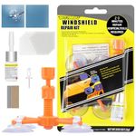 flintronic Windshield Crack Repair Kit, Car Windscreen Repair-Kit for Chips and Cracks, Professional Cracked Glass Repair Liquid, Quick Fix windshield Tool for Automotive, Car (Orange)