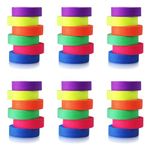 UV Blacklight Reactive Fluorescent, Fluorescent Gaffer Cloth Tape, 0.59in X 16.5FT Per Roll, Decorative Black Light Neon Party Tape With Glow Party Supplies-6x(6 Colors/6 Pack)