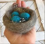 NEEDLE FELTING KIT BIRD NEST BLUE EGG NEW NEEDLE BLUE