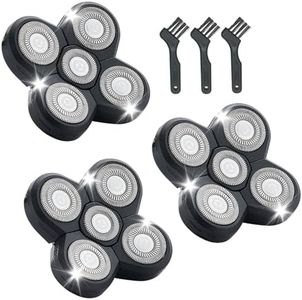 3PCS Shaver Replacement Blades for Fre*bi*d Bald Men Head Shaver Kit,5 Head Shaver Heads for Bald Men Head and Face Electric Razor Shaver Replacement