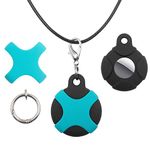 Airtag Necklace Kids,Airtag Necklace for Kids Elders,Airtag Necklace Compatiable with Airtag 2021. (Black)