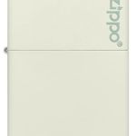 Zippo Classic Glow In The Dark Zippo Logo Pocket Lighter, White