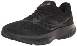 Saucony Women's Ride 16 Running Shoe, Triple Black, 9M US