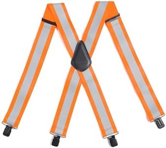 Carhartt Men's Rugged Flex Elastic Reflective Suspenders, Brite Orange, One Size