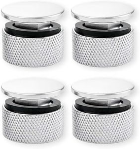 4 Pack Aluminum Alloy Welding Helmet Fasteners with Non-Slip Silicone Washer - Durable Pipeliner Replacement Parts (Silver)