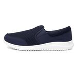 XL Barney Mens Blue Mesh Slip On Casual Trainer - Size 9 UK - Blue