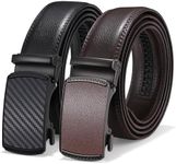 LEACOOLKEY Men's leather belt with 
