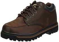 Skechers Men's Mariner Utility Boot, Dark Brown, 14 EE - Wide