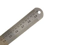 Tia Crafts 40 inch, 100 cm / 1 meter Stainless Steel Ruler Scale Long double Side Measuring Tool for Architects, Engineers, College Students (40 inch, 100 cm 1 meter, Stainless Steel)