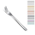 Kyraton Dessert Forks 12 Pieces, 15.6cm Stainless Steel Cake Forks Cutlery Set, Tea Forks, Fruit Forks, Dishwasher Safe