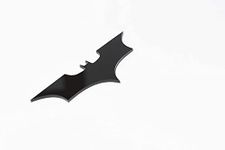 The Logo Man Acrylic Batman 3D Car Bike Sticker, 5.11 x 1.96 x 0.19 Inches, Black