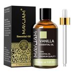 MAYJAM Vanilla Essential Oils 30ML, Vanilla Oil for Diffuser, Humidifier, DIY, Home, Wardrobes