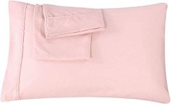 CCWB Pillow Covers Set of 2 Egyptian Cotton 600 Thread Count Softest Long Staple 100% Cotton Hotel Quality (Blush/Peach, King)