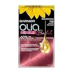 Garnier Olia, Permanent Hair Colour, 7.22 Deep Rose, Ammonia-Free, Long-Lasting Hair Shine With 60% Oils, 1 Application