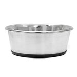 Heads Up For Tails Bon Appetit Stainless Steel Feeding Bowls For Dogs Cats-Anti Skid & Rust (Xl-1500 Ml),?24.1 cm,H_9 cm,W_24.1 cm