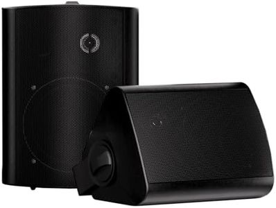 Herdio 5.25 Inches 200 Watts Indoor Outdoor Speakers Deck Patio Speakers All Weather Wall Mount System A Pair