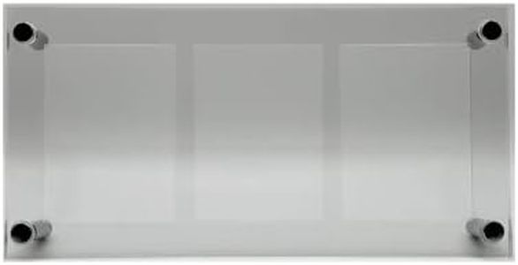 Trading Card Frame Holder Stand Display - 3 Card Slots Clear Acrylic UV Filtering Screwdown