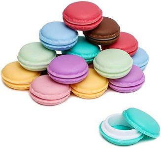 Juvale 16 Pack Macaron Pill Case, Small Travel Storage Containers for Jewelry, Vitamins (8 Colors, 1.7 in)