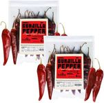 Fusion Select Guajillo Chiles Pepper - Natural and Premium - Mexican Recipes Like Mole, Tamales, Salsa, Sauce - Resealable Package (8 Oz)