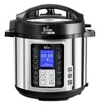 Mr. Butler Robochef, Instant Nutrition Pot, 9-In-1 Multi-Use Automatic Electric Pressure Cooker, 14 Pre-Set Cooking Functions, Stainless Steel Pot, Black/Silver, 6 Liter