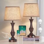 Table Lamps for Bedrooms Set of 2, 