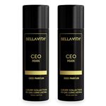 Bella Vita Luxury Ceo Man Body Parfum No Gas Liquid Deodorant Combo|Office Wear Deo For Male With Long Lasting Notes Of Tonka, Woody, 150Ml Each