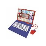 LEXIBOOK, Spider-Man, Educational and Bilingual Laptop French/English, Toy for Child Kid (Boys & Girls), 124 Activities, Learn Play Games and Music, Blue/Red, JC598SPi1