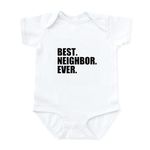 CafePress Best Neighbor Ever Body Suit - Cute Infant Bodysuit Baby Romper