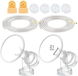 Maymom MyFit Breast Pump Kit for Medela Pump in Style Pumps; 2 One-piece Breastshields (Small, 21 mm), 2 Valves, 4 Membranes, & 2 Tubes for Pump-in-Style Advanced Sold After July 2006; Replace Medela PersonalFit 21 mm Breastshield & Personal Fit Connector, Medela Tubing, Valves and Membranes