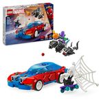 LEGO Marvel Spider-Man Race Car & Venom Green Goblin, Super Hero Building Toys for Boys & Girls Featuring a Spidey Minifigure, plus a Buildable Toy Vehicle and Web-Shooters, Gifts for Kids 76279