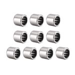 sourcing map Needle Roller Bearings, 10mm Bore 14mm OD 12mm Width, Chrome Steel Needles Steel Cage One Way Clutch Bearing 10pcs