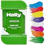 HALLY Shade Stix | Green | Temporary Hair Color for Kids & Adults | Ditch Messy Hair Spray Paint, Chalk, Wax & Gel | One-Day, Wash-Out Hair Dye | Washable & Safe | Green Hair Makeup for Boys & Girls