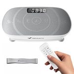 MERACH Vibration Plate Exercise Machine, Curved Vibration Plate with Real-Time Calorie Tracking on LED Display, Vibrating Plate Exercise Machine for Women Men, Workout Equipment for Home