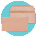 Triplast 50 x DL Manilla Self Seal Security Envelopes (Size: 110x220mm) | Fully Opaque, Self Sealing & Printer Safe Mailing Paper Envelopes | Ideal for Everyday Home, Office & Commercial Use