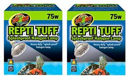 (2 Pack) Zoo Med Repti Tuff Splashproof Halogen Lamps 75 Watts