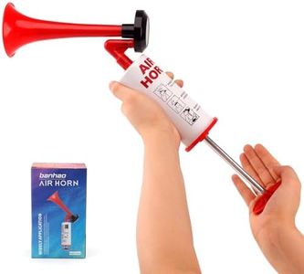 Handheld Air Horn, BANHAO Aluminum Loud Noise Maker Safety Boat Car Sports Events Handheld Air Pump Horn Loud Safety Horn for Boats