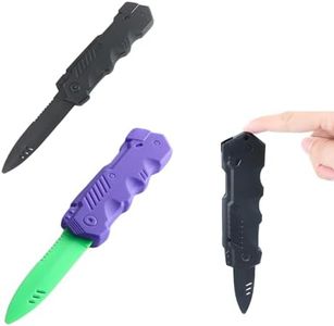 Tomedeks 2 Piezas Cuchillo De Juguete, Daga De Plástico, Cuchillos De Pega Con Hojas Retráctiles, Cuchillo De Pega Para Juguetes De Niños Trucos De Magia (2 Formas)