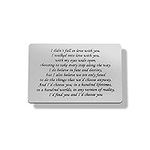 Stainless Steel Engraved Wallet Ins